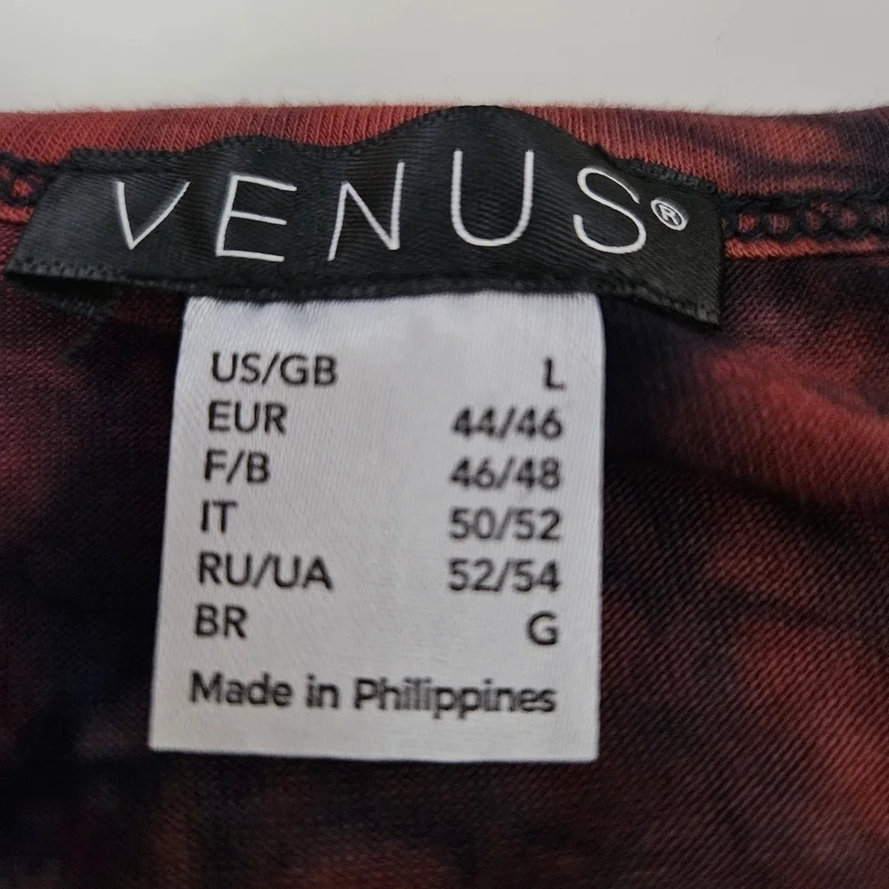 NWT Venus RUCHED TIE DYE MAXI DRESS Size Large - Picture 13 of 13
